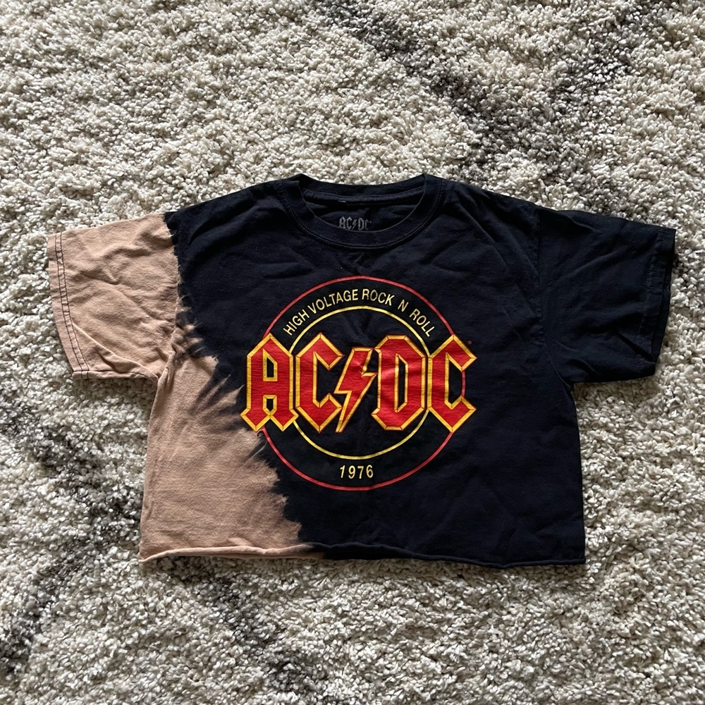 Girls AC/DC crop top!